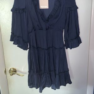 showpo navy blue dress